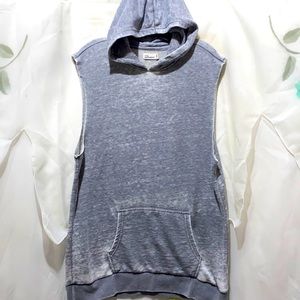 MEN/ UNISEX ANOTHER INFLUENCE HEATHER GREY SLEEVELESS HOODIE TUNIC SZ M